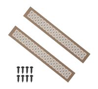 PATIKIL 20 x 3 Inch Grille D'Aération Pour Porte, 2 Pcs Grille De Ventilation Louvré En Aluminium Lourd Avec Vis De Fixation Pour Porte D'Armoire De Cabinet, Marron