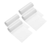 PATIKIL 20 x 3" Patchs en Tissu Sergé, 4 Pièces Patchs Thermocollants Patchs de Réparation de Vêtements Patchs de Broderie Artisanale pour Veste Pantalons Sacs Décoration de Couture, Blanc
