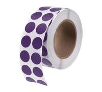 PATIKIL 2000 Pcs Pastilles Colorées Adhésives, Étiquettes Adhésives Rondes De Codage Couleur 1/2" Pour Bureau Salle De Classe Magasin Papiers, Violet (2000 Pcs Par Rouleau, 1 Rouleau)
