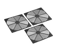 PATIKIL 203mm Ventilateur Filtre, 3 Paquet ABS Plastique Ventilateur Grille Protection Garde pour Ventilateur Protectif Couverture Bricolage, Noir