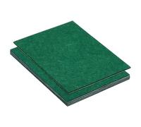 PATIKIL 205x155mm Patin en Feutre pour Meuble, 5 Pcs 2mm Épaisseur Coussin De Meuble Rectangulaire en Feutre Doux, Adhésif, Antidérapant, Anti-Rayures, pour Lampe, Meubles, Vert Foncé
