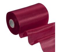 PATIKIL 20M Rouleau 4"/10cm Ruban Satin Ruban Cadeau Emballage Bordeaux | pour Kit Cérémonie Couverture Inauguration Grand Ouverture Nœud Voiture Chaise Echarpe DIY Couture Artisanat