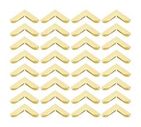 PATIKIL 20mm Coins de Livres en Métal, 50Pcs Coins de Photos Protecteur de Coins de Livre Rétro en Métal Décoratif pour l'Artisanat Scrapbook Album Photo Reliure de Livre, Ton d'Or