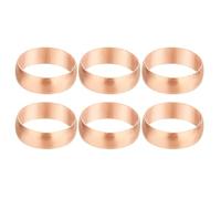 PATIKIL 20mm Tube Embouts de Manchons de Compression OD, 6Pcs Kit d'Assortiment de Raccords à Compression de Raccords de Virole en Cuivre pour Gaz d'Eau d'Air