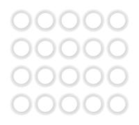 PATIKIL 20Pcs Joint 34mm OD 19mm ID Joints de Serrage Sanitaires TC Rondelles de Virole en Silicone Raccords de Tubes Joints Toriques pour Équipement de Brasserie Laitière