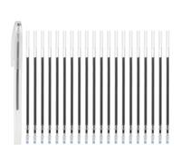 PATIKIL 20Pcs Recharges De Stylos Gel Effaçables, 1mm Stylos Effaçables À La Chaleur Pour Encre Disparaissant Sur Tissu Stylo De Marquage Pour Couture Patchwork Planification, Encre Noire