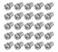 PATIKIL 20Pcs Vis pour Pales de Ventilateur 1/4"-20 x 3/8 Argentée | de Plafond, en Acier au Carbone, de Rechange, à Tête Cruciforme Phillips, pour Moteur