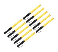 PATIKIL 21 Inch Bâtons De Signalisation, 10 Pcs 2 Modes Clignotants LED Lumière D'Avertissement Contrôleur De Signalisation Police Avec Dragonne Pour Car Direct, Traffic, Airport, Yellow