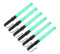 PATIKIL 21 Inch Bâtons De Signalisation, 6 Pcs 2 Modes Clignotants LED Lumière D'Avertissement Contrôleur De Signalisation Police Avec Dragonne Pour Car Direct, Traffic, Airport, Green