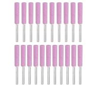 PATIKIL 21 Pcs Affûteur De Chaîne De Tronçonneuse Diamant 7/32 Pouce Pierre À Aiguiser Haute Dureté Kit De Polissage Affûteur De Meulage Pour Tronçonneuse Pierre Bijoux Bois Rose (5mm)