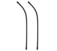 PATIKIL 22" Microphone Col Cygne, 2pcs 5/8"-27 Filetage Métal Universel Tuyau Flexible Bras Col Cygne Tube Rallonge pour Multifonction DIY, Noir