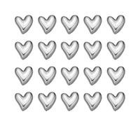 PATIKIL 22 Pcs Amour Coeur Décoratif Aimants Mignon Argent Galvanoplastie | Réfrigérateur Aimants Décoratif Magnétique, Autocollants Tableau blanc Armoire Casier, Réfrigérateur Aimants