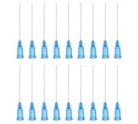 PATIKIL 22Ga Aiguilles de Distribution, 18PCS 1.5 Pouce Aiguilles de Distribution à Bout Émoussé Industrielles avec Aiguille à Luer Lock pour Recharge d'Encres, Bleu