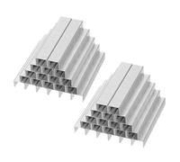 PATIKIL 23/10 Agrafes pour agrafeuse, 10 boîtes de 10000 pièces 3/8" Longueur de jambe Agrafes standard à pointe plate en ciseau sans bourrage pour fournitures de bureau à domicile, argent
