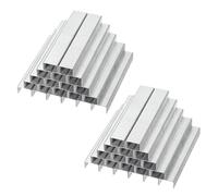 PATIKIL 23/8 Agrafes pour agrafeuse, 10 boîtes de 10000 pièces de 5/16" de longueur de jambe standard à pointe plate et ciseau, sans bourrage, pour fournitures de bureau à domicile, argent