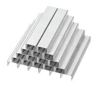 PATIKIL 23/8 Agrafes pour agrafeuse, 2 boîtes de 2000 pièces 5/16" Longueur de jambe Agrafes standard à pointe plate et ciseau sans bourrage pour fournitures de bureau à domicile, argent