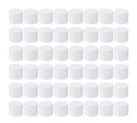 PATIKIL 24/410 Bouchons à Rabat de Rechange, 48 Pièces, Diamètre Intérieur de 0,9", Couvercle en Plastique Réutilisable pour Bouteilles de Peinture, de Shampoing et de Boisson, Blanc