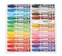 PATIKIL 24 Couleurs Pastels À L'huile, Craies Grasses Douces Pastels Vibrants Et Crémeux Bâtons Fournitures Artistiques Pour Peinture Dessin Mélange Graffiti Pour Artistes Débutants