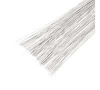 PATIKIL 24 Gauge 14.2" Tiges De Fil À Fleurs, 160 Pcs Fil De Fer Enveloppé De Papier Pour Fabrication De Fleurs Artificielles DIY Artisanat Couronnes De Noël Arrangements Floraux, Blanc