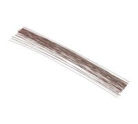 PATIKIL 24 Jauge 14" Floral Tige Fil, 80 pcs Papier Emballé Fer Artificiel Fleur Tige Accessoires pour DIY Bouquet Tige et Artisanat Décoration, Marron
