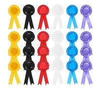 PATIKIL 24 Rubans de récompense 1er 2e 3e Place Ruban de Reconnaissance | du gagnant, Multicolore, Ruban de prix naturel, Rubans de participation pour événement du sport de compétition