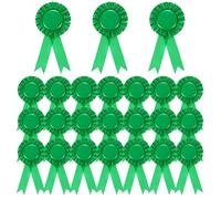 PATIKIL 24 Rubans de récompense, 1er, 2e, 3e Place Ruban de Reconnaissance Gagnant Ruban de Prix Naturel Rubans de médaille de Participation pour événement Sport de compétition, Vert