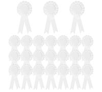 PATIKIL 24 Rubans de récompense, 1er, 2e, 3e Place Ruban de Reconnaissance Gagnant Ruban de Prix Naturel Rubans de médaille de Participation pour événement Sport de compétition, Blanc
