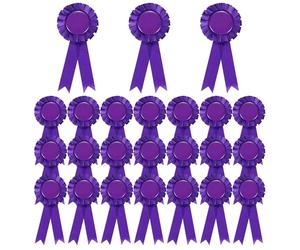 PATIKIL 24 Rubans de récompense Ruban de Reconnaissance du Gagnant Violet | Ruban de prix naturel, Rubans de participation pour événement du sport de compétition, 1er 2e 3e place