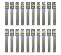 PATIKIL 240Pcs Mine De Crayon Mécanique 0.9 mm, Recharge De Mine Résistante À La Cassure Épaisseur Moyenne Pour Écriture, Noir