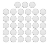PATIKIL 24mm Plastique Livre Reliure Disques, 33 Paquet Discbound Extension Disques Rond Classeur Anneaux pour DIY Cahier Planificateur, Blanc
