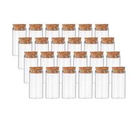 PATIKIL 24pcs 25ml 2.36x1.18 Verre Transparent Contenants Tubes À Essai