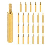 PATIKIL 24pcs M3 Entretoises Hexagonales Auto-taraudeuses Mâle à Femelle, Entretoises Pilier, M3 30+8mm Entretoises de Carte Mère en Laiton Cuivre