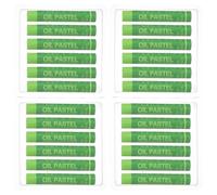 PATIKIL 24Pcs Pastels À L'huile Jaune Vert Fournitures Artistiques