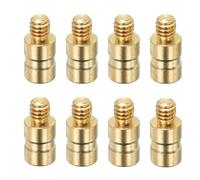 PATIKIL 25 Grain Insert en Laiton pour Flèche de Tir à l'arc, 8 Pcs Flèche en Laiton et Cuivre à Vis d'Insertion pour Flèches en Carbone de 0,244/6,2 Mm