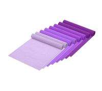 PATIKIL 250cm Papier Crépon Violet Clair/Violet/Violet Foncé 8 Rouleau 25cm Largeur pour Confection Fleurs Artisanales Emballages Cadeaux Décorations Fêtes