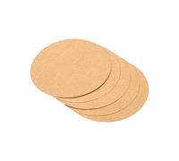 PATIKIL 25pcs Carton Papier Rond à Dessin 250g/m², 10cm Papier Cartonné Circles Tranches, Papiers Kraft Cartonnette pour Fête Décoration Bricolage Artisanat Arts Peinture Écriture, Marron