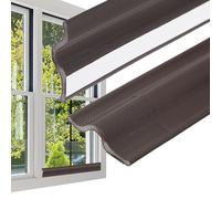 PATIKIL 26 Pieds Joint D'Étanchéité de Fenêtre de Porte, Bande D'Étanchéité en Mousse PU Auto-Adhésive en Forme de V pour L'Isolation Phonique Des Portes Coulissantes et Fenêtres, Marron