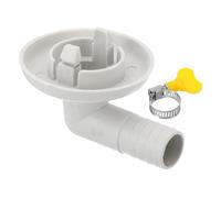 PATIKIL 27mm Connecteur de Tuyau de Vidange de Climatiseur, 1 Pcs Connecteur de Vidange Universel avec Cerceau de Serrage pour Robinet D'Unité Ac à Fenêtre Mini-Fendue, Modèle Blanc 9