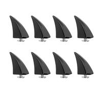 PATIKIL 27mm Pointes Et Clous, 8 Ensembles Rivets À Corne À Vis Pour Dos Travail Du Cuir Griffe De Dragon Style Punk Kits De Rivets Pour DIY Customisation Vêtements, Noir Brillant
