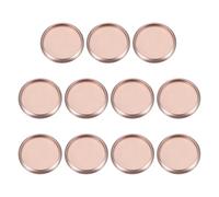PATIKIL 28mm 1 1/9" Rose Gold Round Book Binding Discs, 11 Pcs Aluminum Alloy Discbound Expansion Discs Round Binder Rings Pour DIY Notebook Planner