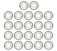 PATIKIL 28mm Plastique Livre Reliure Disques, 22 Paquet Discbound Extension Disques Classeur Anneaux pour DIY Carnet Planificateur, Shine Rose