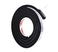 PATIKIL 2M/6.6ft Étanchéité Mousse Ruban, 12mm Large 10mm Épais Unique Face Météo Décapage Porte Sceau Bande pour Fenêtre Porte Isolation, Noir