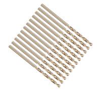 PATIKIL 2mm Foret Hélicoïdal, Tige Droite Jobber M35 Cobalt 5% Acier Rapide 135° Finition Or, Mèche pour Métal Acier Inoxydable Dur, Forets à Métaux à Haute Dureté - Lot de 12
