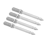PATIKIL 2mm Test Probe Broches, 4 Pcs Cuivre Multimètre Test rallonge Extension Sonde Broche Astuce Aiguille pour Électricité Circuit Test Mesure, Argent