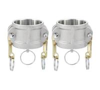 PATIKIL 2Pcs 1.5" Raccords Camlock Aluminium - Adaptateur Mâle x Filetage Femelle NPT, Raccord Tuyau Déconnexion Rapide Camlock, Résistant Corrosion (Part DC Type Rainure Cames)