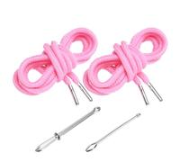PATIKIL 2pcs Cordon À Lacets 130cm / 51 Pouces Rose Foncé | Cordons De Remplacement Avec 2pcs Enfileurs Faciles Pour Shorts Pantalons Vestes Manteaux Sweatpants Hoodie