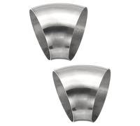 PATIKIL 2pcs Coude À 45 Degrés À Mandrin, 80mm OD Coude D'Échappement En Acier Raccord De Tuyauterie D'Échappement Acier Inoxydable 304 pour Exhaust Pipe Stair Handrail HVAC