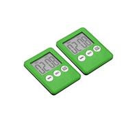 PATIKIL- 2Pcs Minuteur Numérique avec Grand Ecran LCD pour Jeux Cuisine, Vert