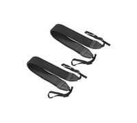 PATIKIL- 2pcs Sangle D'appareil Photo Néoprène Réglable Elastique Souple, 1.6 Noir
