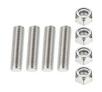 PATIKIL 2Pcs Tige Filetée Entière 1/2"-13 UNC Acier Inoxydable 304